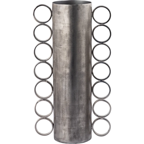 Cirq Vase in Antique Nickel Aluminum