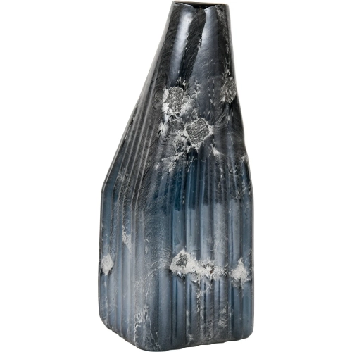 Cognate Vase in Aged metallic Blue Glass