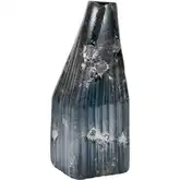 Cognate Vase in Aged metallic Blue Glass