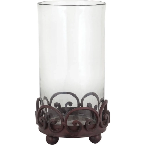 Corona Hurricane in Dark Brown Iron & Clear Glass