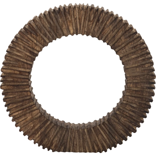 Curtis Decorative Sculpture in Walnut Finish Mango Wood