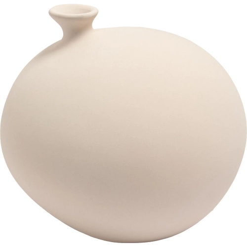 Cy Vase White in Cream Clay