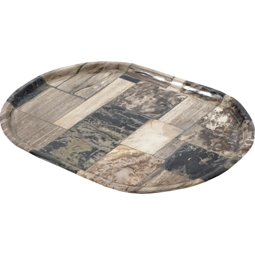 Deckham Decorative Tray in Natural Petrified Wood