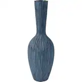 Delphi 30" Vase in Dark Navy Blue Fiberglass