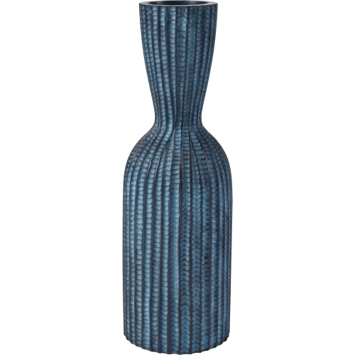Delphi 20" Vase in Dark Navy Blue Fiberglass