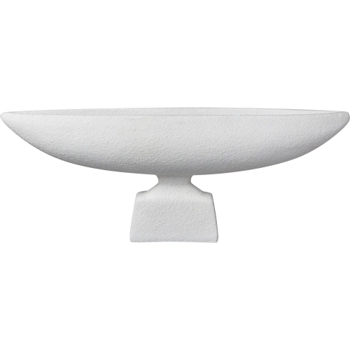 Dion Centerpiece Decorative Bowl in Plaster White Fiberglass