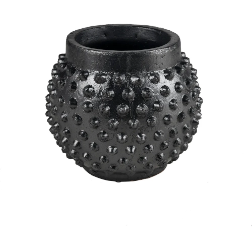 Dorus Vase in Black Terracotta