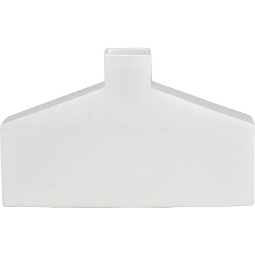 Drue Vase in Matte White Earthenware