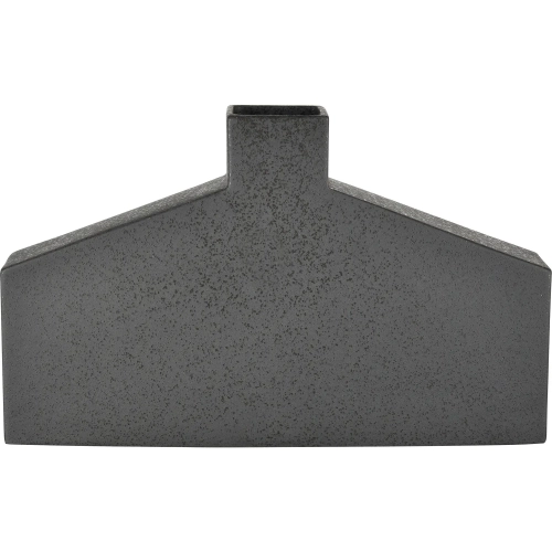 Drue Vase in Speckled Black Earthenware