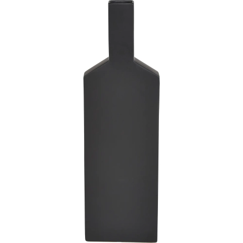 Drue Vase in Matte Black Earthenware