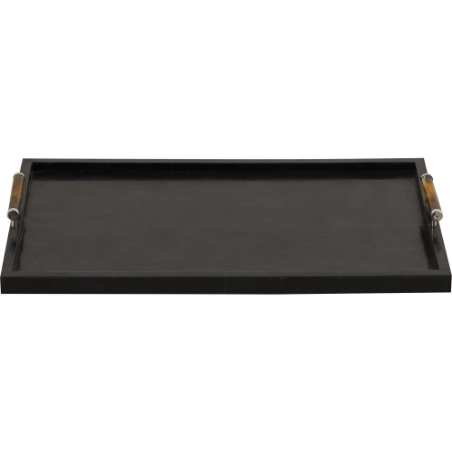 Ebony Tray in High Gloss Black Resin