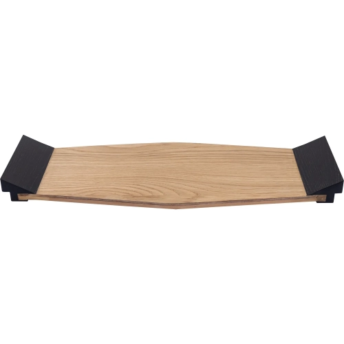 Facet Tray in Light Oak & Black Wood Veneer