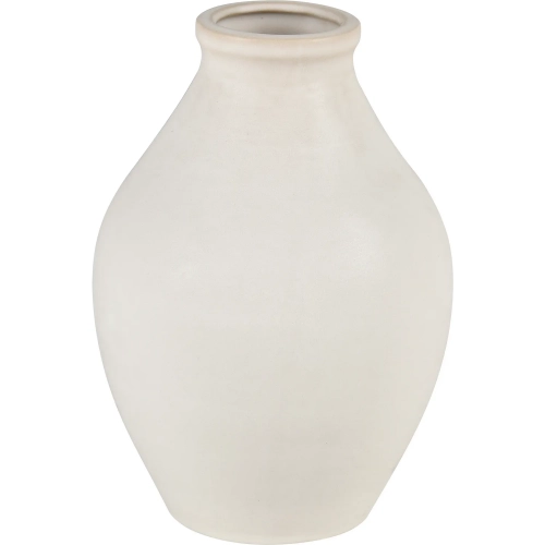 Faye Vase in White Ceramic