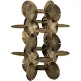 Flint Sculpture in Antique Brass Iron