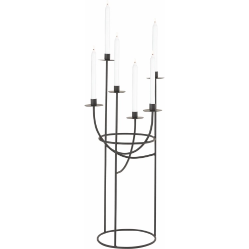 Friends Candleholder in Matte Black Iron