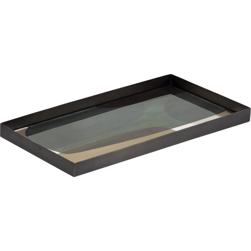 Gresham Tray in Multicolor Resin & Bronze