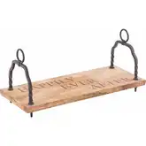 Happily Ever After Swing Sculpture in Wood & Iron