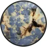 Hargrove Tray in Blue, Gold & Brown Metal