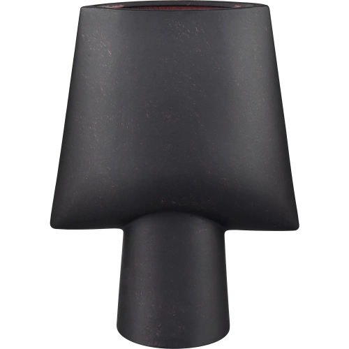 Hawking Vase in Black Ceramic