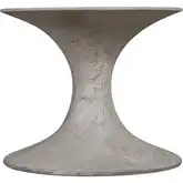 Hourglass 21.75" Outdoor Planter in Weathered Gray Concrete