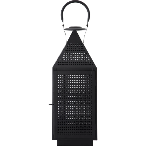 Joey Lantern in Matte Black Iron