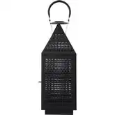Joey Lantern in Matte Black Iron