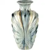 Kelly Vase in Blue & Multicolor Reactive Earthenware