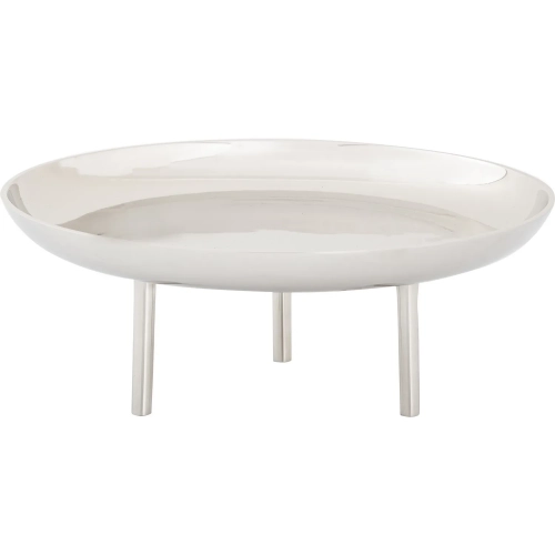 Kiser Decorative Plate in Polished Nickel Aluminum