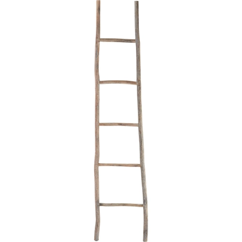 Lydia Decorative Ladder in Bleached White Washed Oak Wood