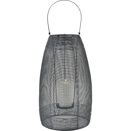 Magnet Lantern in Gray Wire & Clear Glass