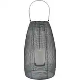 Magnet Lantern in Gray Wire & Clear Glass