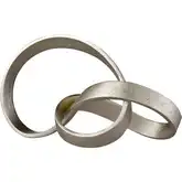 Mandel Sculpture in Champagne Gold Resin