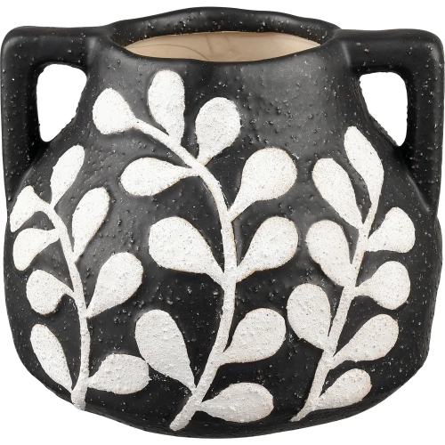 Maria Vase in Black & White Ceramic