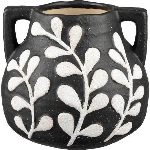 Maria Vase in Black & White Ceramic