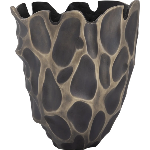 Maynard Vase in Textured Bronze Aluminum