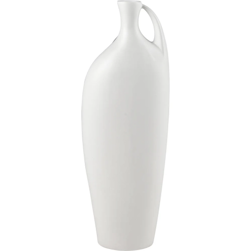 Messe Vase in White Ceramic