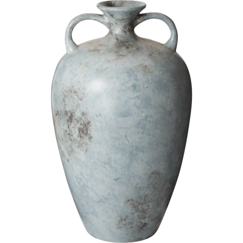 Mottled Starling Vase in Pale Blue in Pale Blue Ceramic