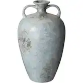 Mottled Starling Vase in Pale Blue in Pale Blue Ceramic