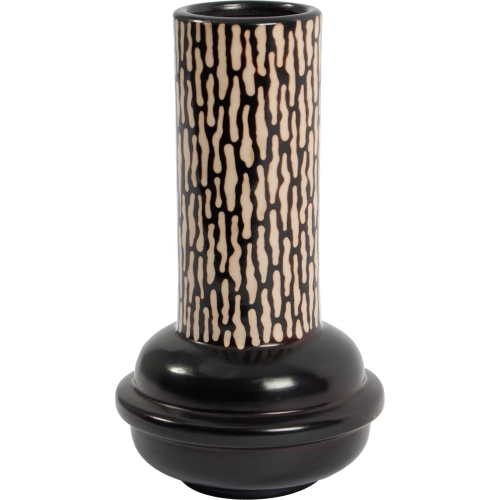 Ofelia Vase in Cream & Black Clay