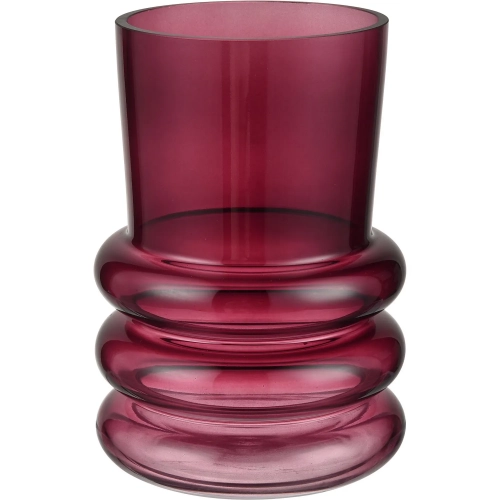 Oria Vase in Maroon Glass