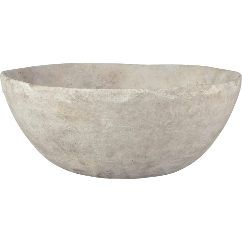 Pantheon Decorative Bowl in Aged White Ceramic