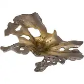 Parl Leaf Sculpture in Gold Ombre Aluminum