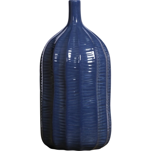 Philip Vase in Dark Blue Ceramic