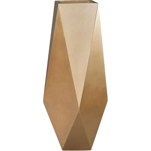 Qattara Planter in Champagne Gold Fiberglass
