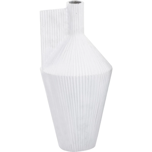 Rabel Vase in White Aluminum