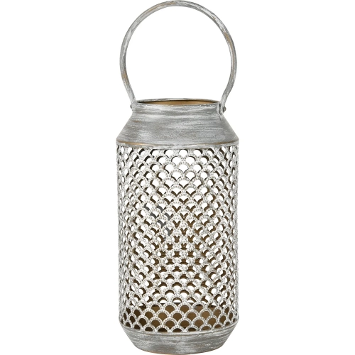 Rawmarsh Lantern in Aged Silver Iron