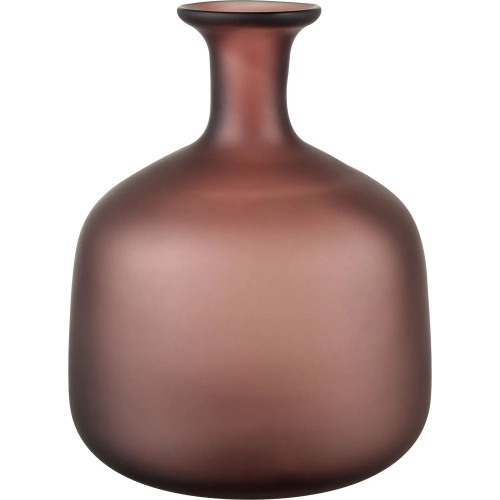 Riven Vase in Maroon Glass