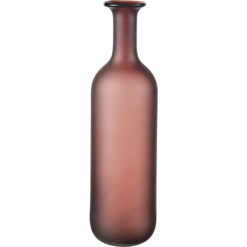 Riven Vase in Maroon Glass