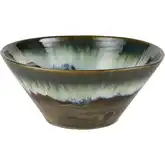 Roker Decorative Bowl in Multicolor Green Reactive