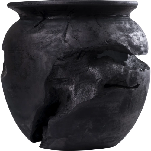 Ross Vessel in Ebonized Black Suar Wood